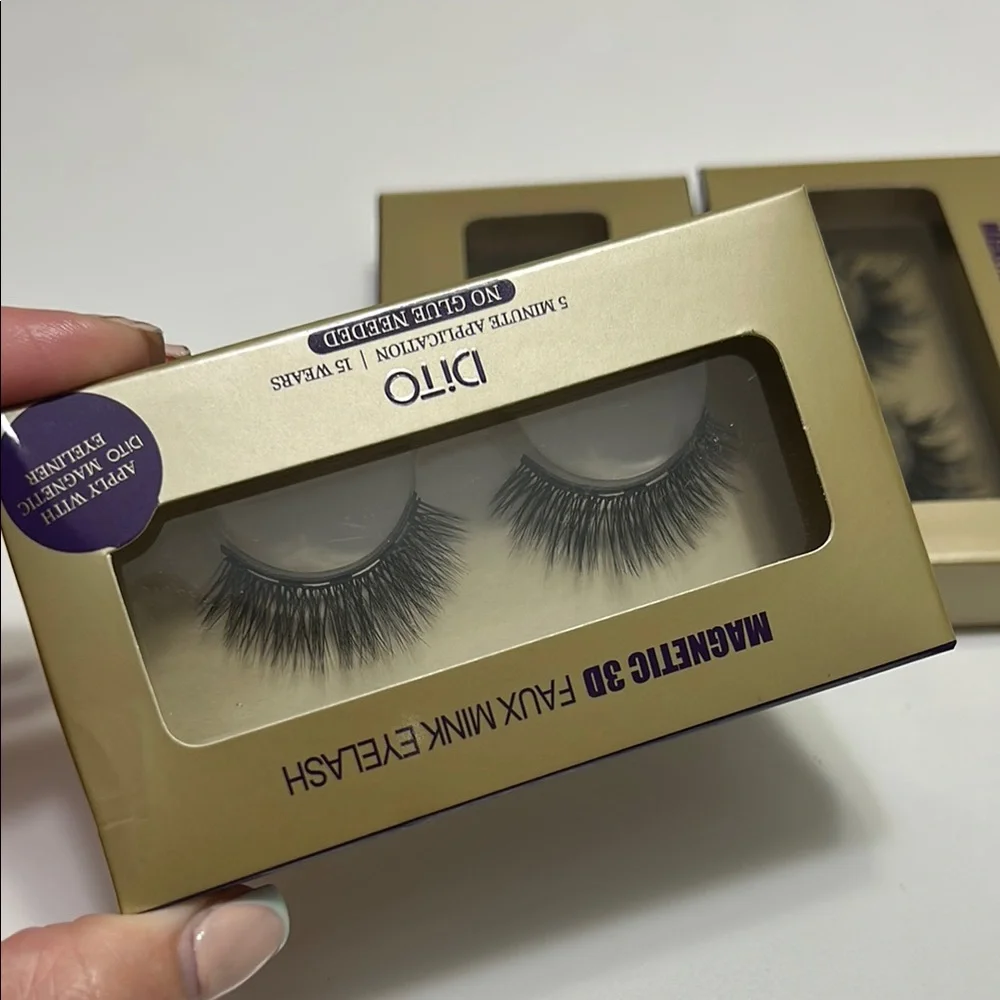 BUNDLE- Dito Magnetic 3D Faux Mink Eyelashes NEW (3 sets)